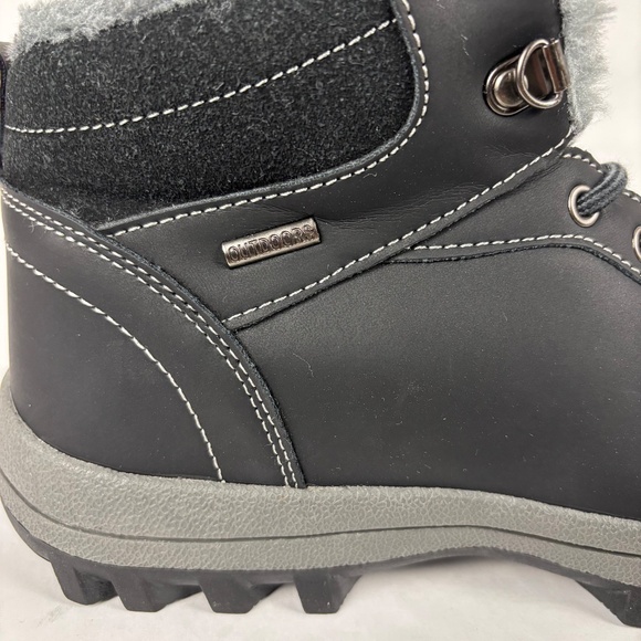 Mishansha Unisex Winter Boots Size 42, Men 9 - Women 11.5 Outdoor Lined, Leather - Picture 2 of 11